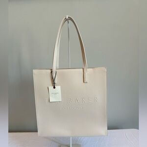 Ted Baker Cream Embossed Tote